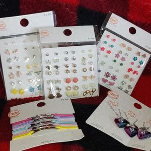Cute flowers birds esc..Earring bundle